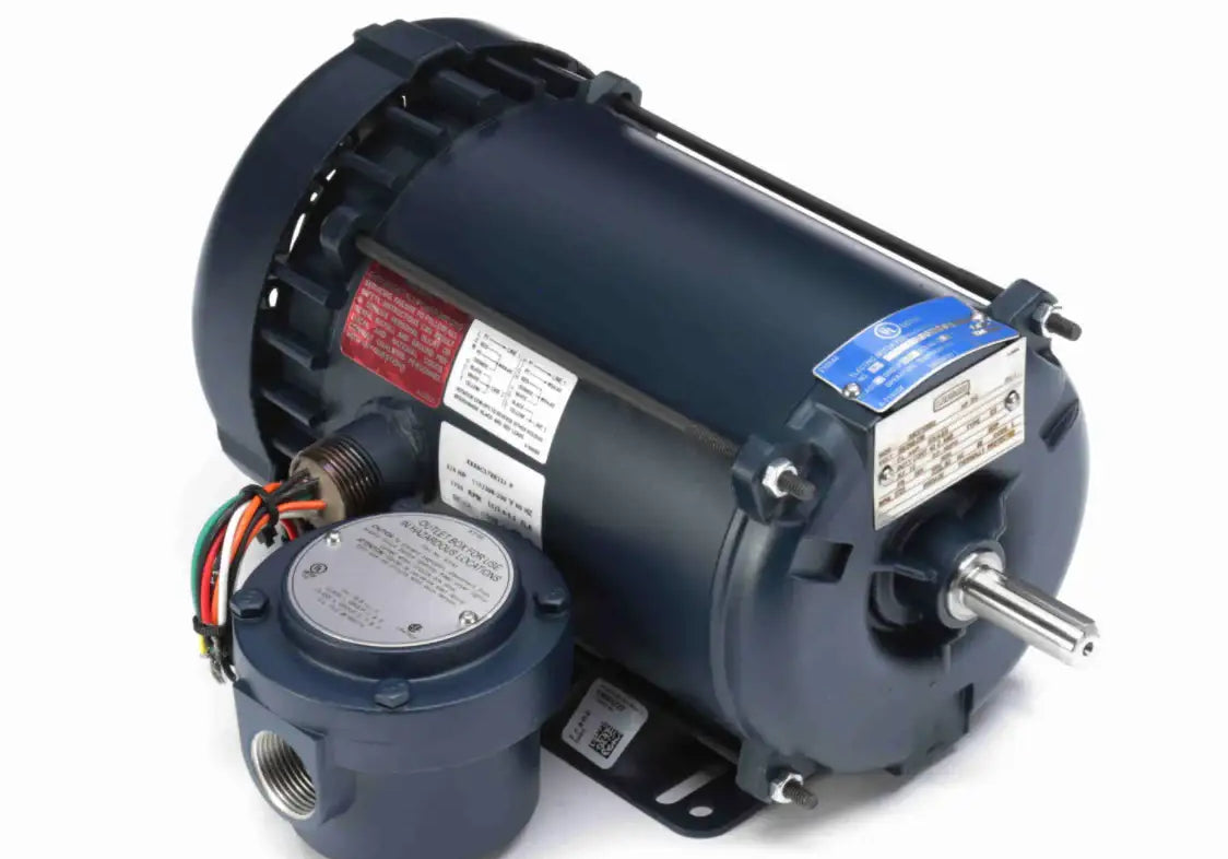 4 HP Explosion Proof Electric Motor - 1800 RPM, 56H Frame | Rigid Base