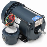 Leeson Single-Phase 1/2 HP Explosion Proof Electric Motor - 1800 RPM, 56H Frame | Rigid Base