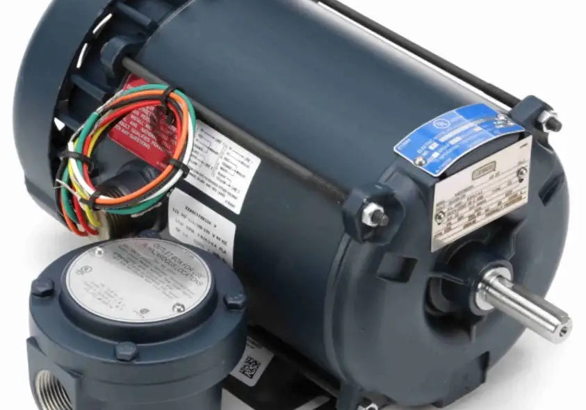 2 HP Explosion Proof Electric Motor - 1800 RPM, 56H Frame | Rigid Base