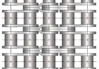 API Certified Oil Rig Ready #100-6 Six Strand Cottered Offset Link