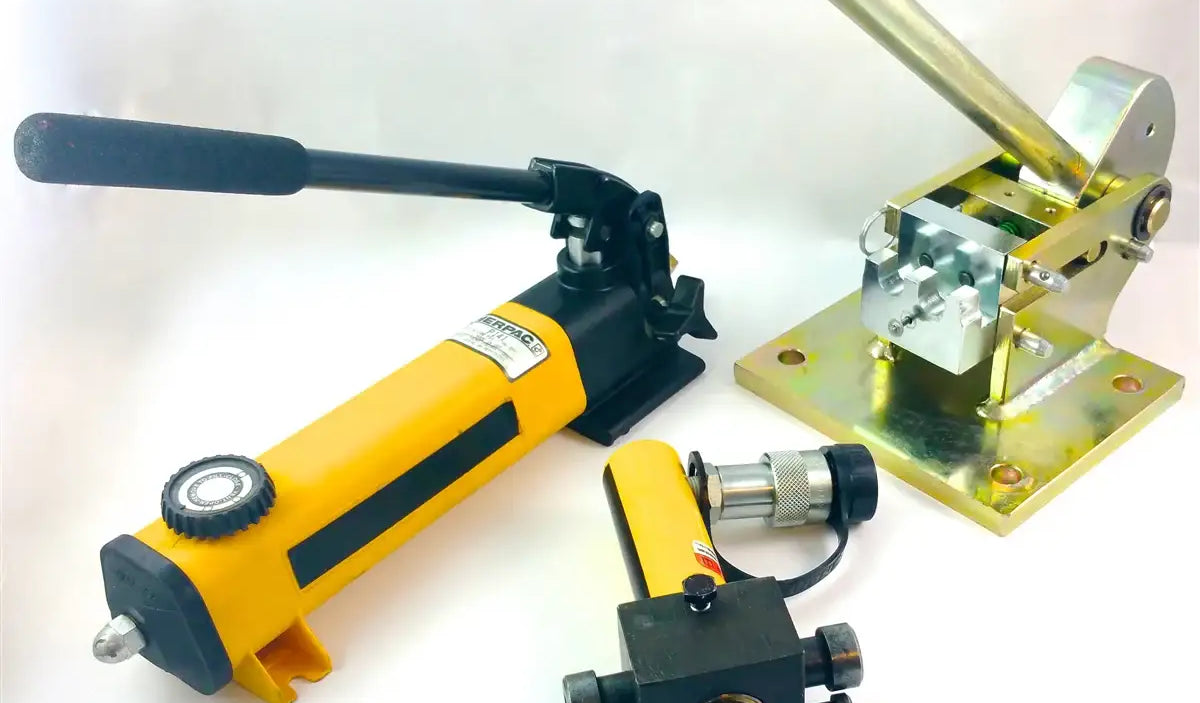 Stationary Hydraulic Roller Chain Breaker - Hand Held Pump