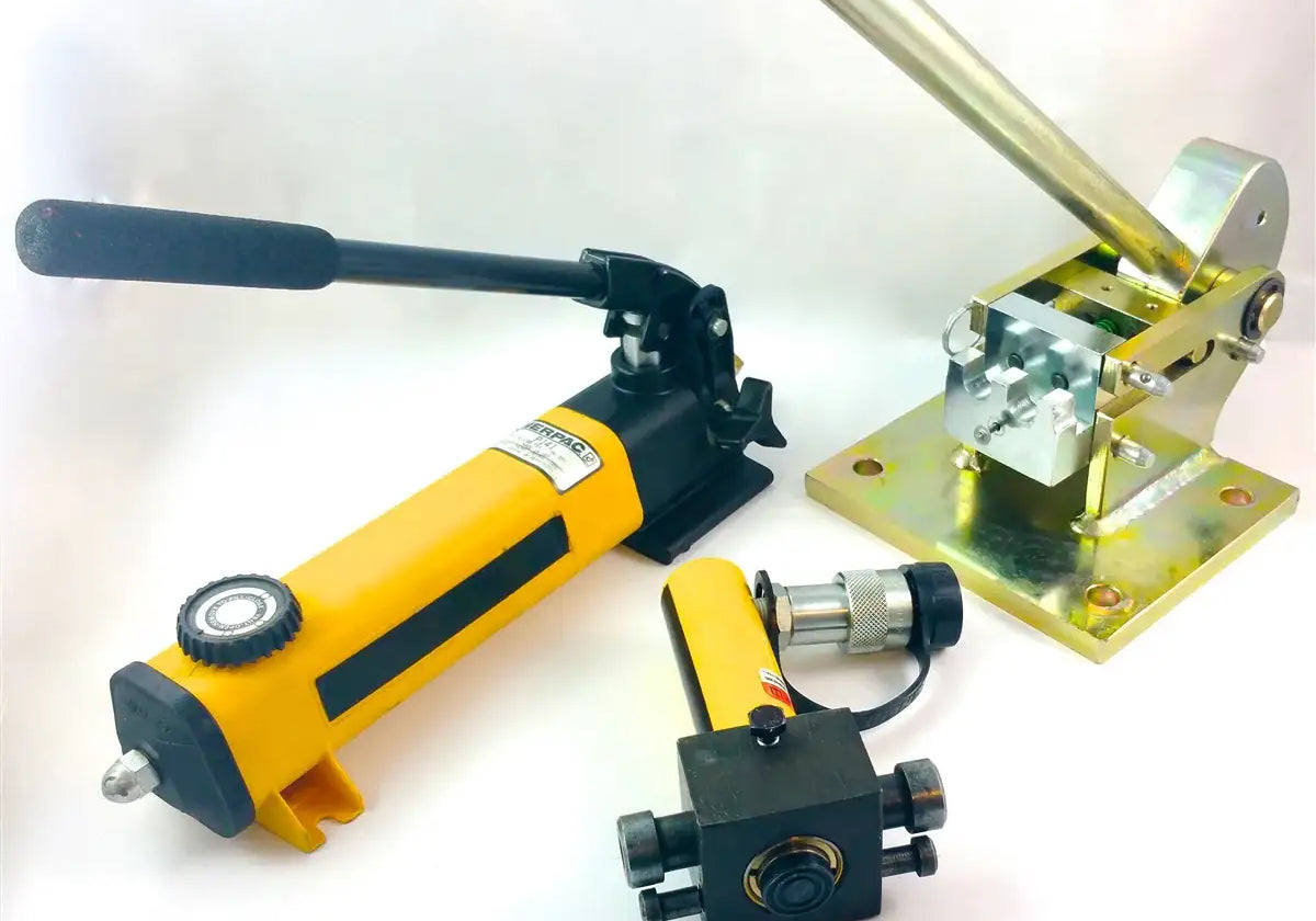 Stationary Hydraulic Roller Chain Breaker - Hand Held Pump