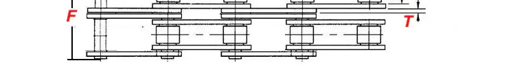 C2060-2 Roller Chain (Double Strand)