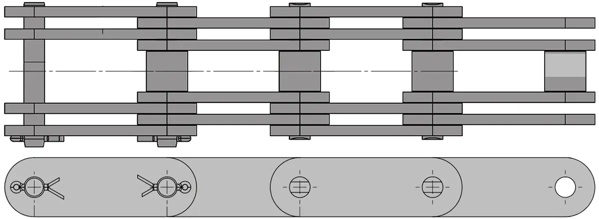 C2050 Double Capacity Roller Chain | C2050DC Chain