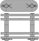 C2100HDC Double Capacity Roller Chain Connecting (Master) Link