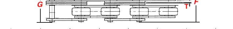 C2082H-2 Roller Chain (Double Strand)
