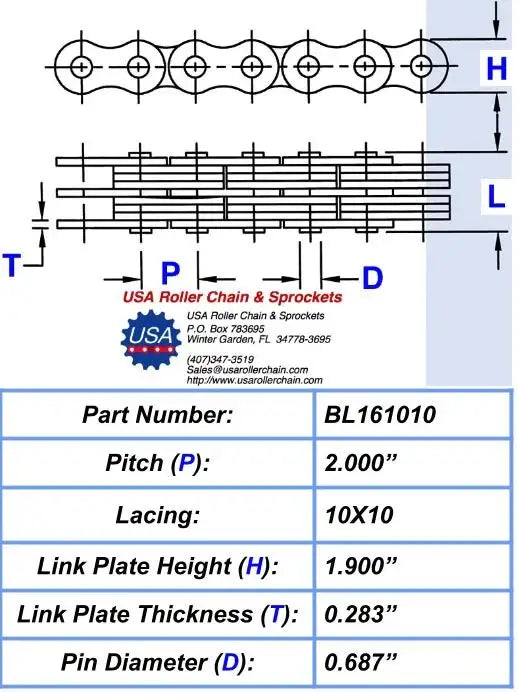 BL161010 Leaf Chain