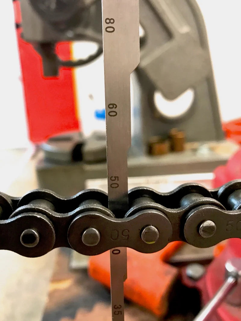 #120-240 Roller Chain Wear Gauge - Made In USA