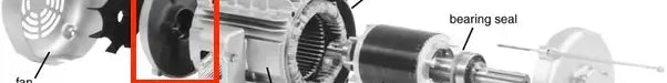 DE Endbell for NT1-18-56CB, NT1.5-18-56CB and NT2-36-56CB