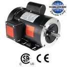 Single-Phase 1/3 HP Electric Motor | 1800 RPM - 115/208-230V, TEFC, C-Face, 56C Frame, Removable Base