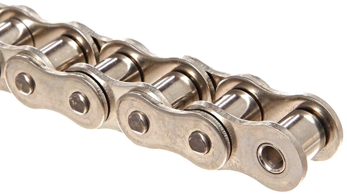 Premier Series #80 Nickel Plated Roller Chain - 10ft Box
