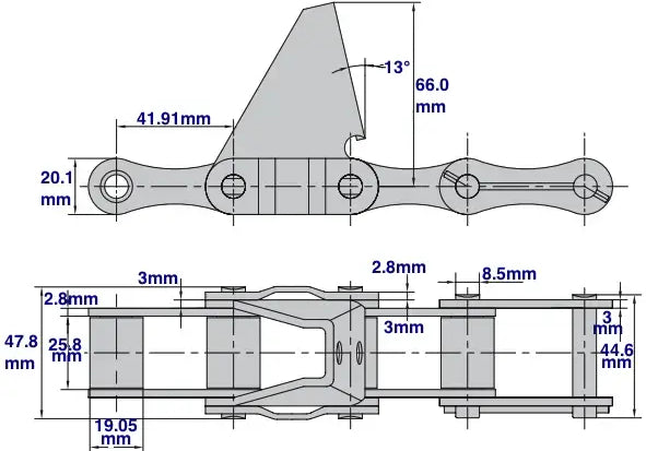 S62R-C6E Attachment Agricultural Chain