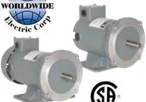 3 HP DC Electric Motor | 1800RPM - TENV, C-Face, 56C Frame, Removable Base