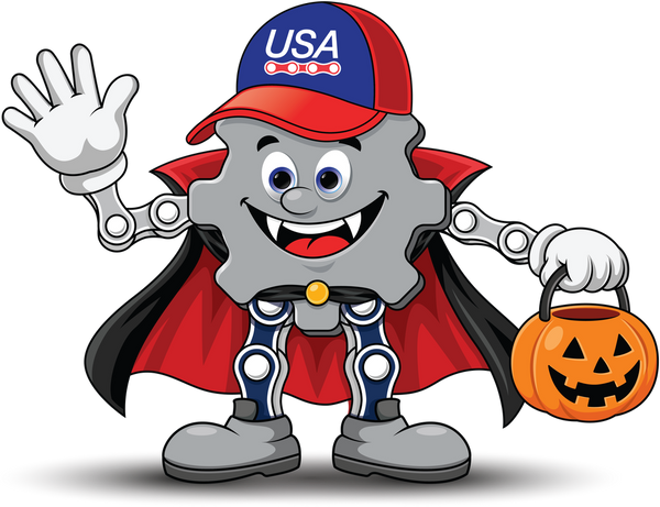 Rolley, the USA Roller Chain mascot