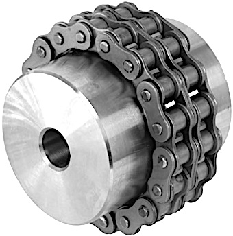 06B-2 Roller Chain Coupling - 63.9mm OD